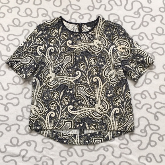 Topshop Tops - Topshop Paisley Blouse